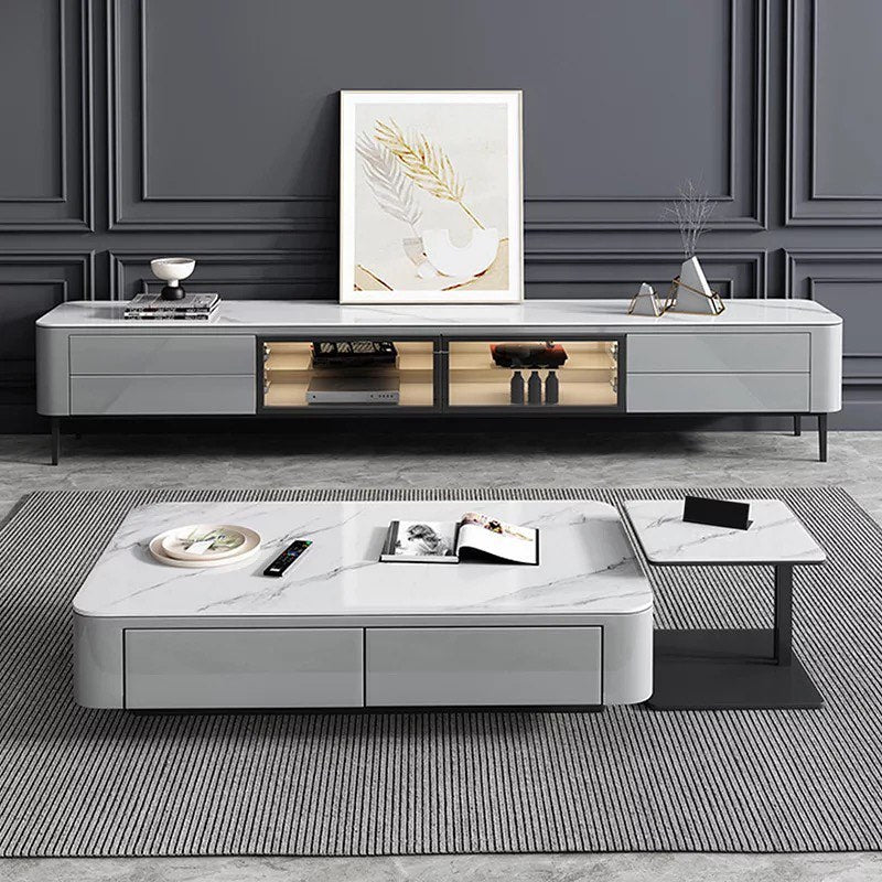 DIX TV Unit & Coffee Table Set – Elevate Your Living Space with Luxury and Style