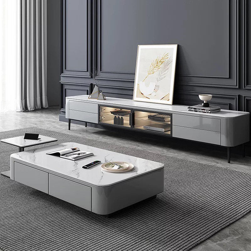 DIX TV Unit & Coffee Table Set – Elevate Your Living Space with Luxury and Style