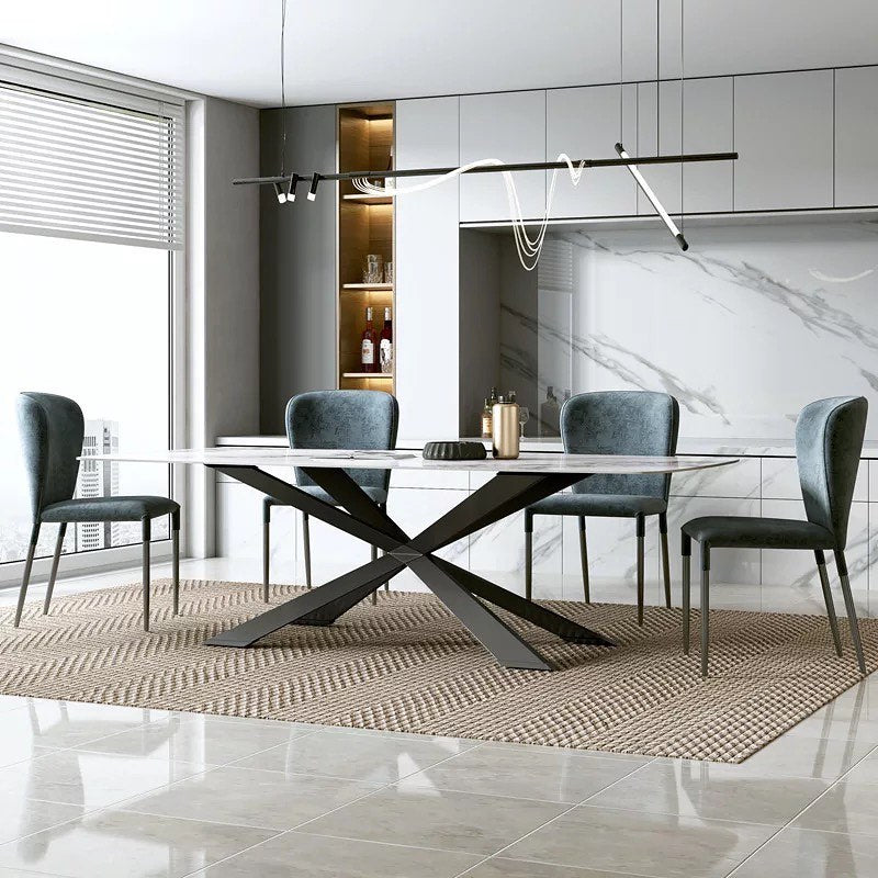 Crossed Bars Base Dining Table