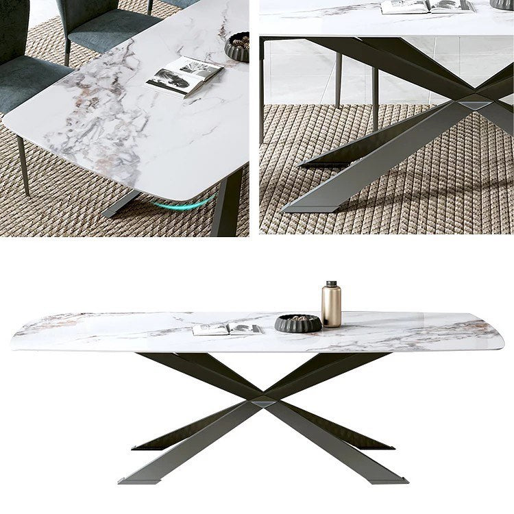 Crossed Bars Base Dining Table