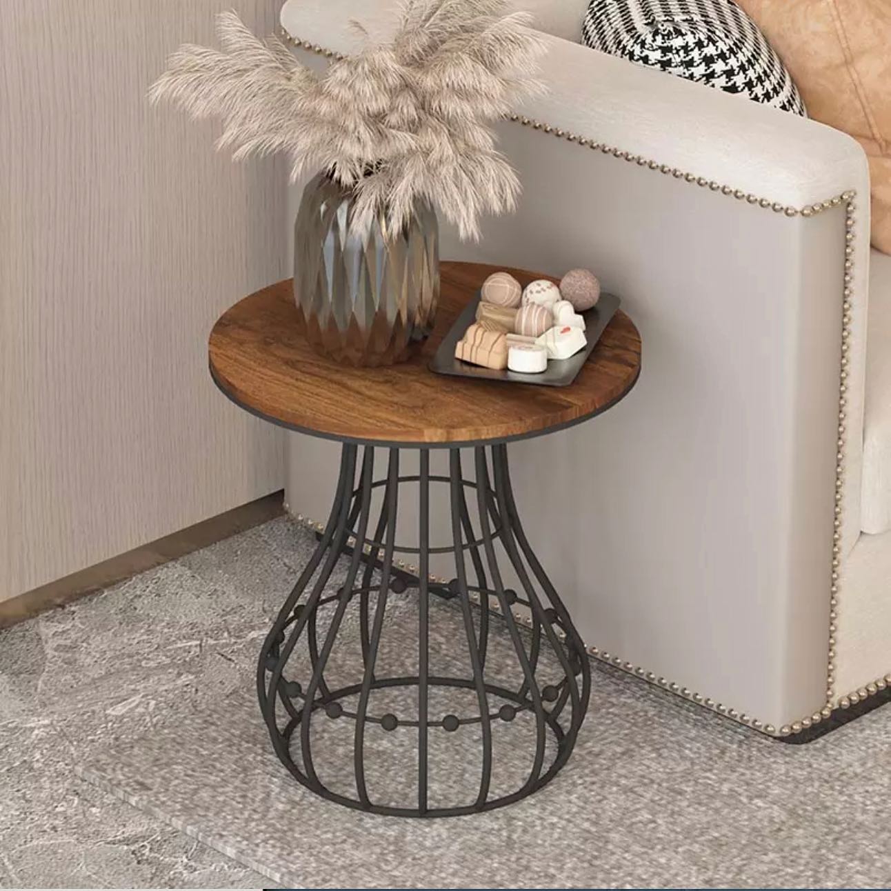 LOCO Basket Base Round Nested Coffee Table