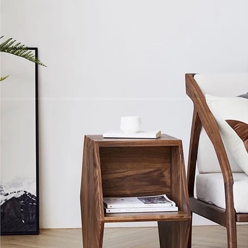 TIVRA Full Wood Hexano Nested Coffee Table