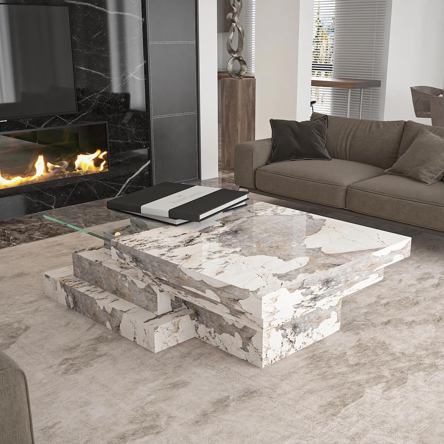 SATA Full Stone Stair Shape Coffee Table