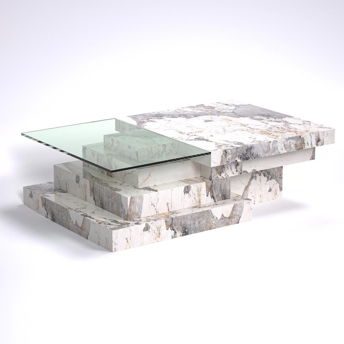 SATA Full Stone Stair Shape Coffee Table
