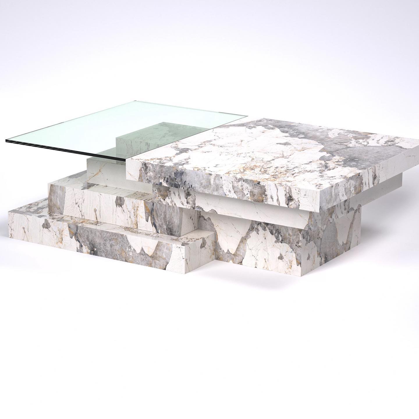 SATA Full Stone Stair Shape Coffee Table