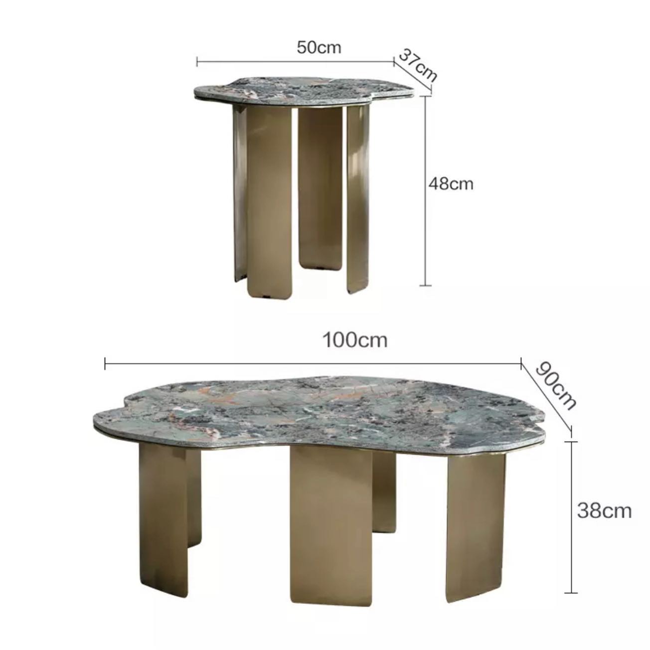 TRICO Flower Top Nested Coffee Table