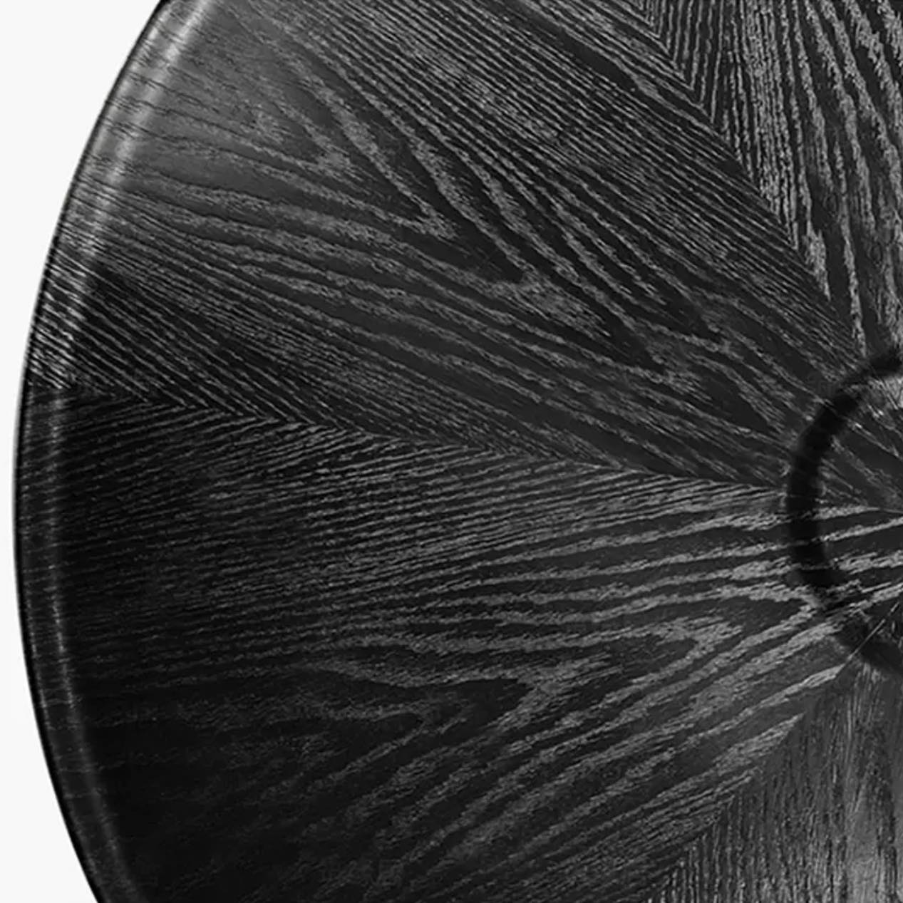 Wood & Steel Sphere Base Nested Round Coffee Table