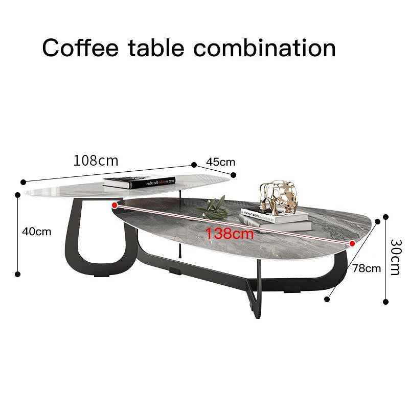 Claw Base Double Nested Coffee Table