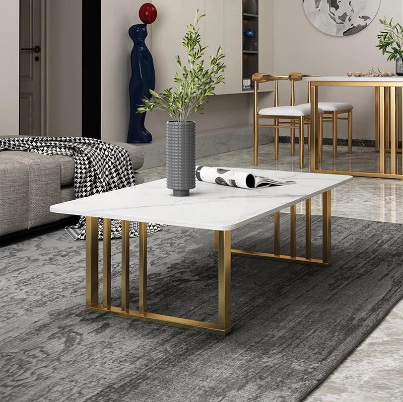 Stripy Base Rectangular Dining Table