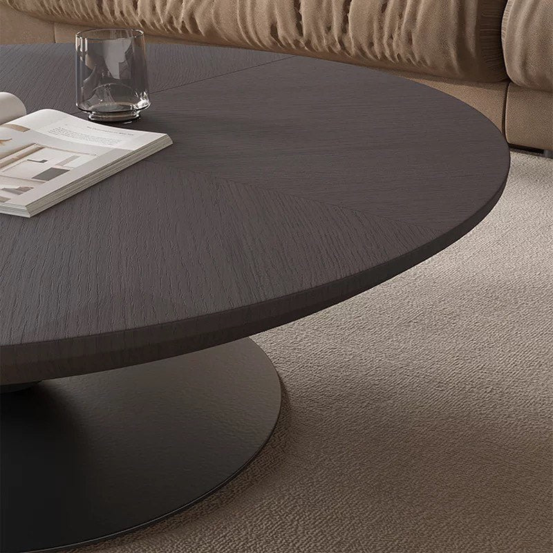 Little Sphere Base Round Coffee Table with Sugarloaf Side Table