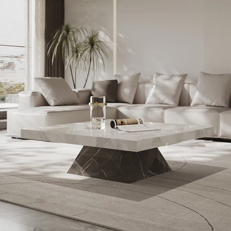 Pyramide Base Square Top Coffee Table