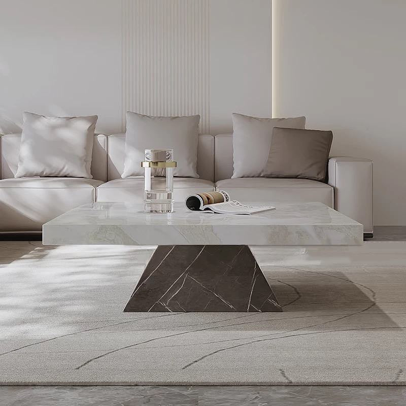 Pyramide Base Square Top Coffee Table