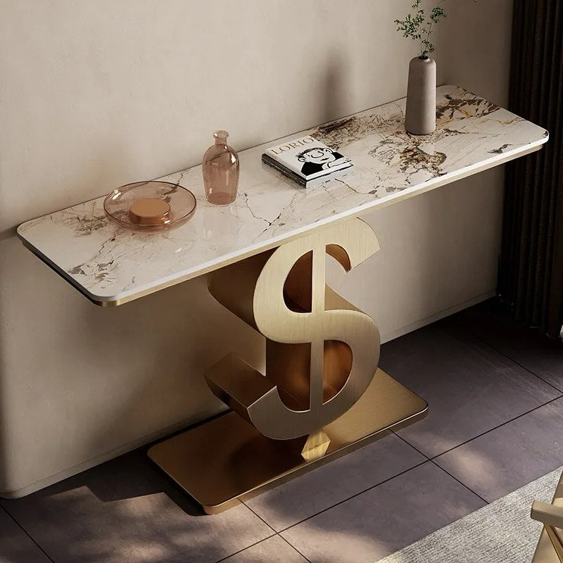 DALA Dollar Sign Console Table