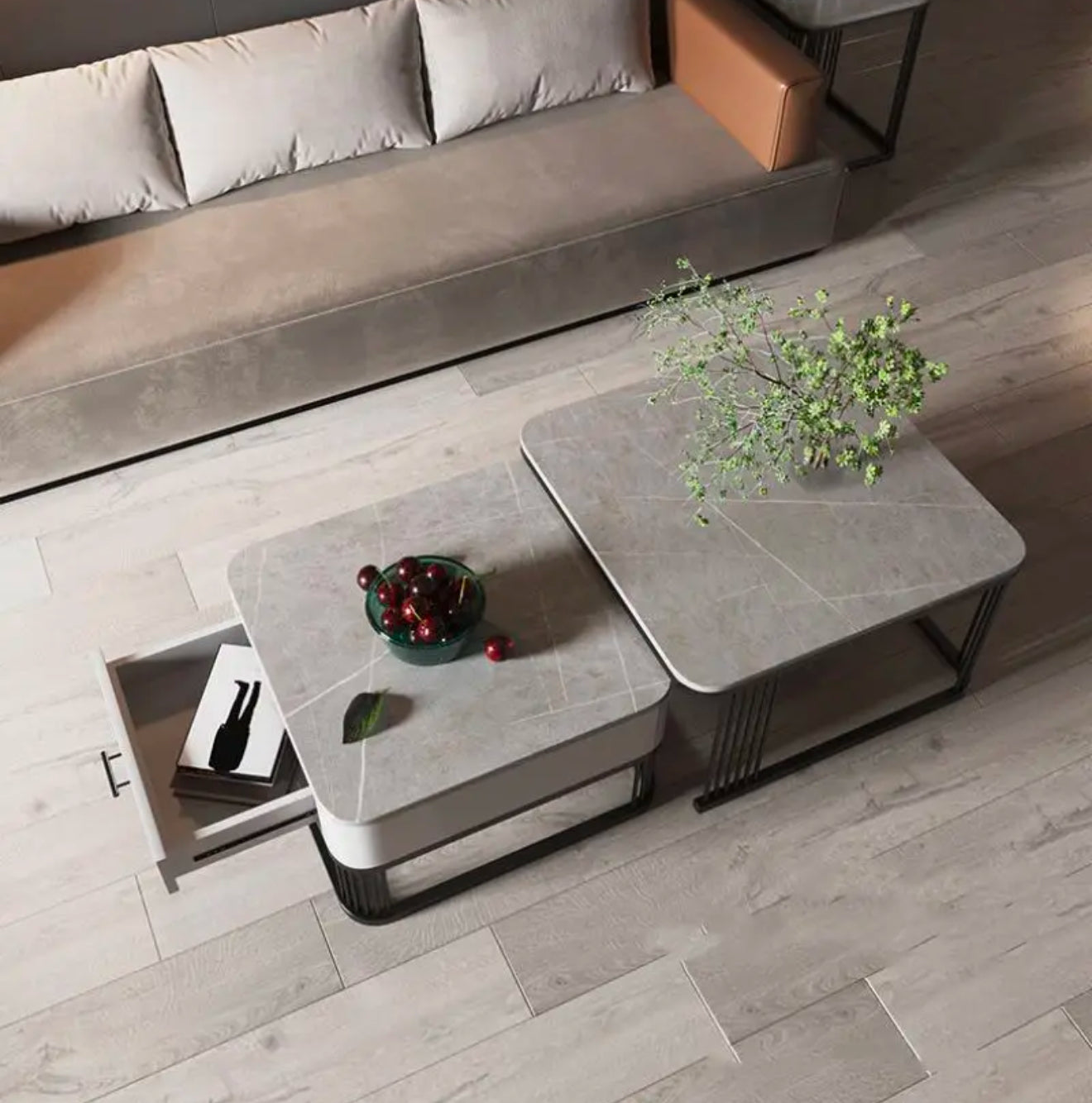 ELVOR Square Nested Coffee Table