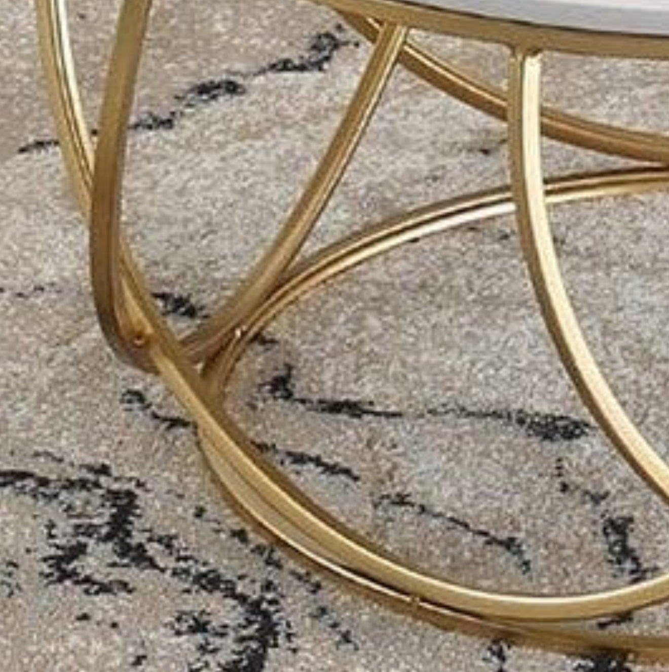 ZIKA Round Wavy Base Coffee Table