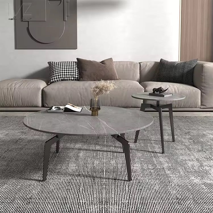ZINDI Crow Base Round Double Nested Coffee Table