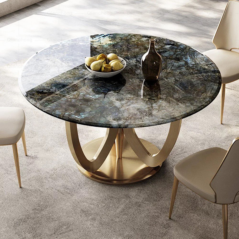 KOKO Steel Base Round Dining Table