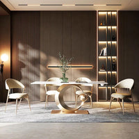 MOONO Moon Steel Base Dining Table