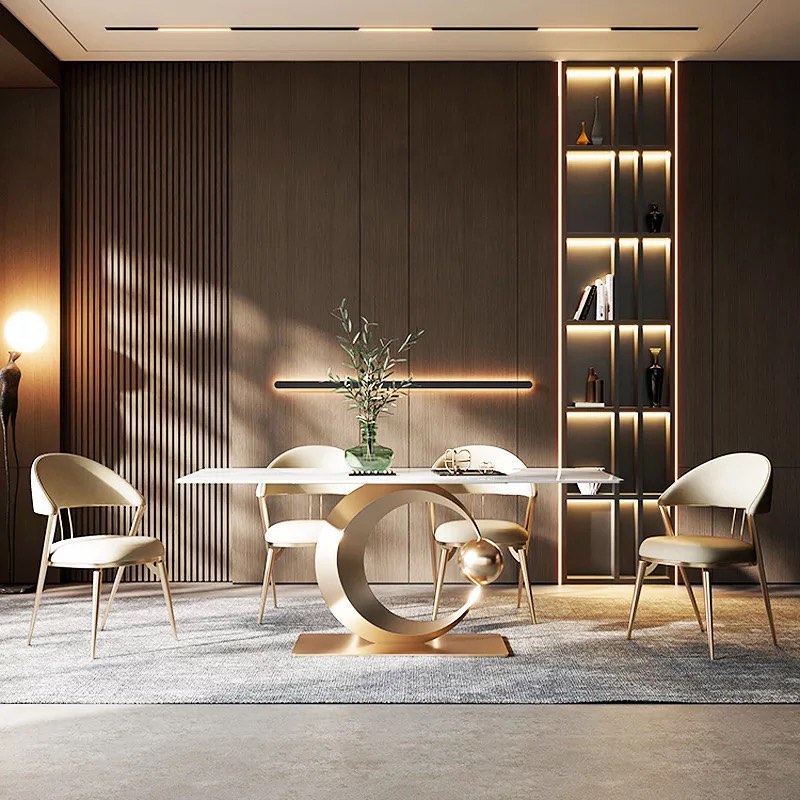 MOONO Moon Steel Base Dining Table