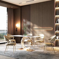 MOONO Moon Steel Base Dining Table