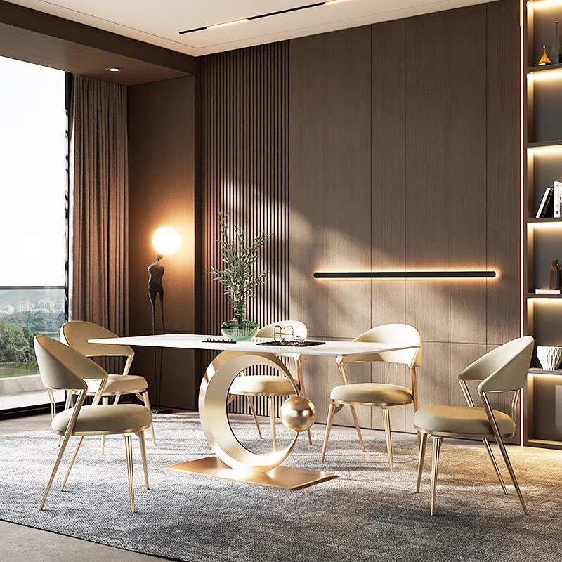 MOONO Moon Steel Base Dining Table
