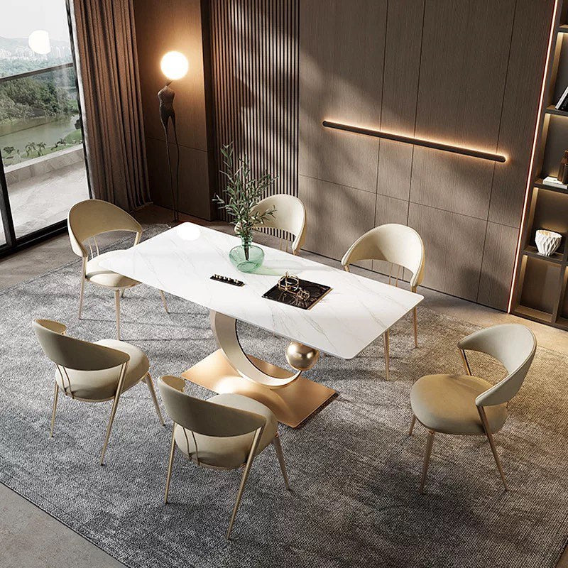 MOONO Moon Steel Base Dining Table