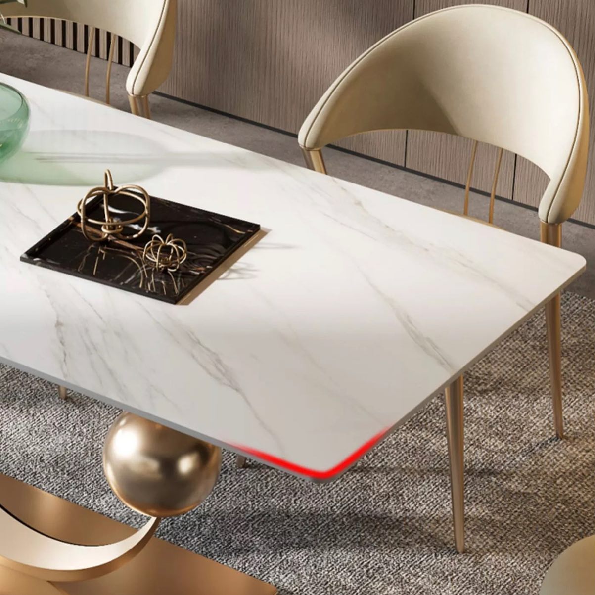 MOONO Moon Steel Base Dining Table
