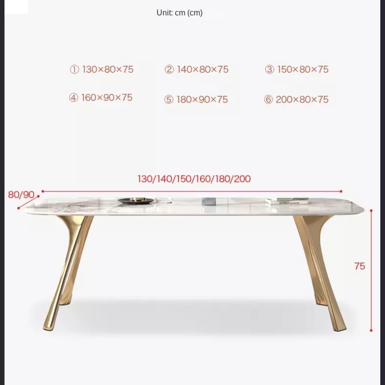 ZIRAK Corner Angled Legs Dining Table