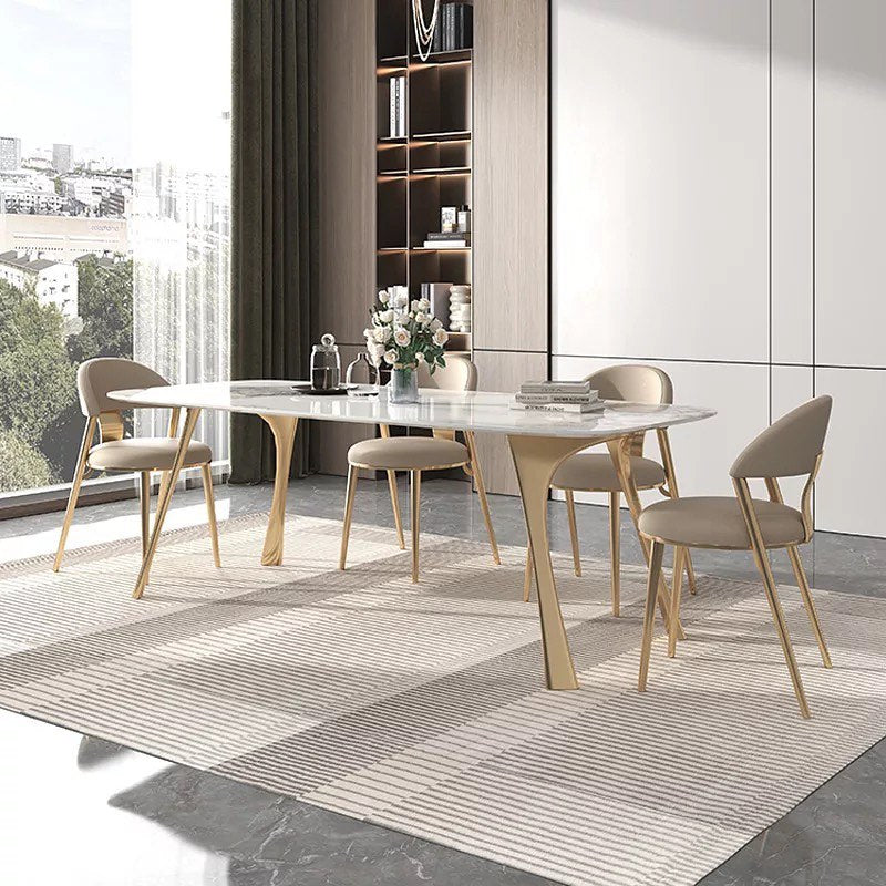 ZIRAK Corner Angled Legs Dining Table
