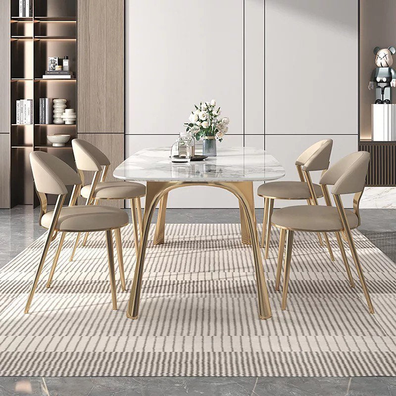 ZIRAK Corner Angled Legs Dining Table