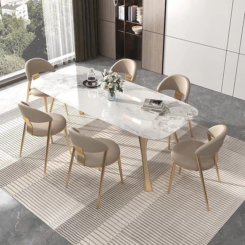 ZIRAK Corner Angled Legs Dining Table