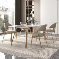 ZIRAK Corner Angled Legs Dining Table