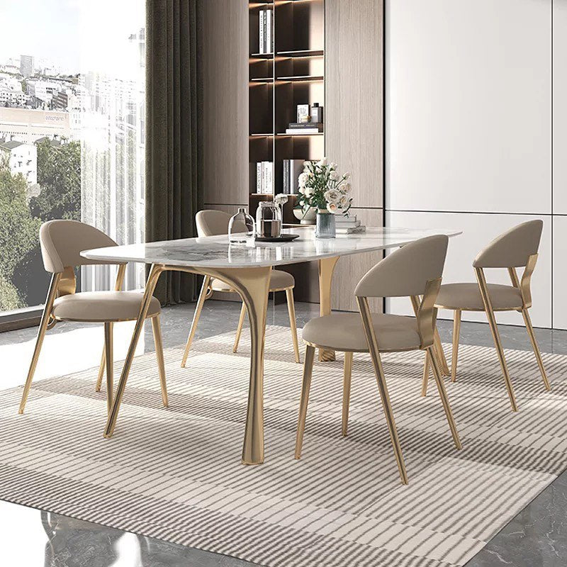 ZIRAK Corner Angled Legs Dining Table