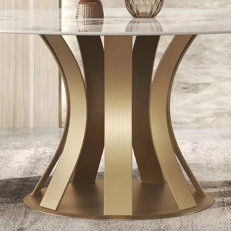 ZIKI Curvy Stripy Round Dining Table