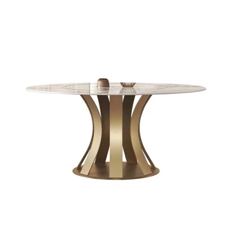 ZIKI Curvy Stripy Round Dining Table