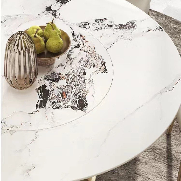 ZIKI Curvy Stripy Round Dining Table
