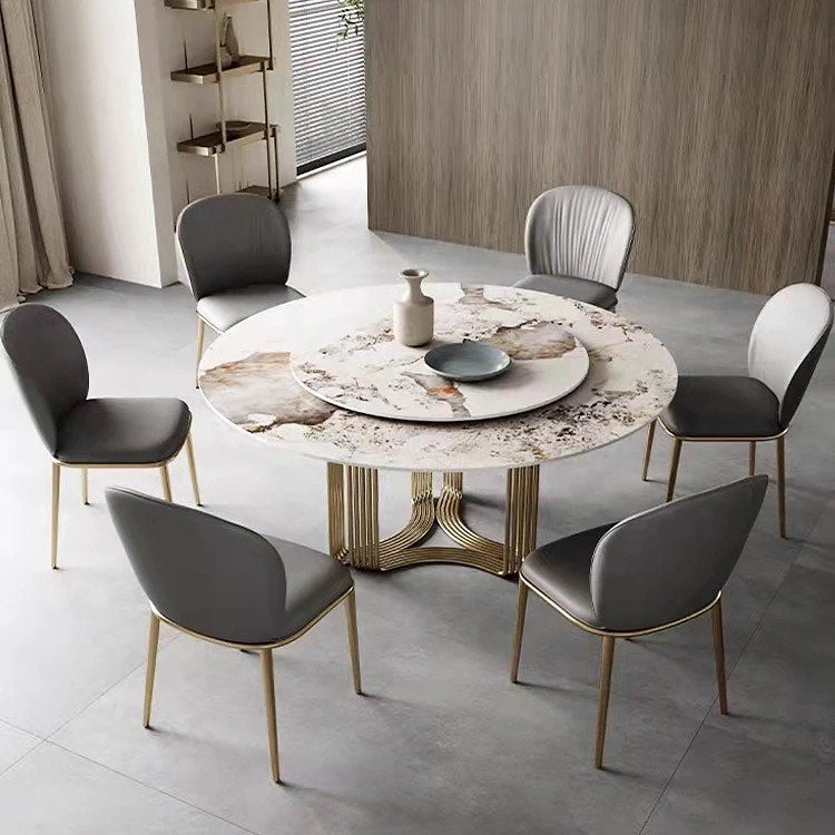 ZOLO Stripy Wavy Base Round Dining Table