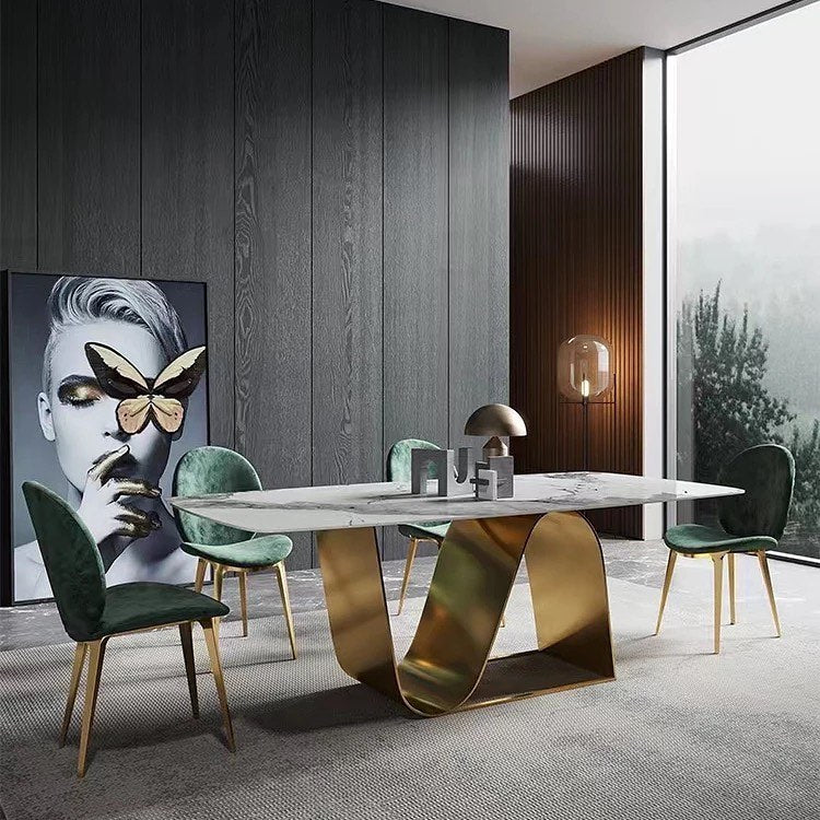 SHIKA Wavy Base Dining Table