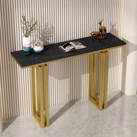 Double Layer Square Base Console Table