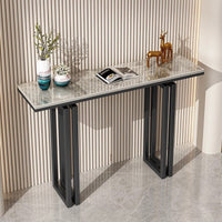 Double Layer Square Base Console Table