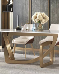 KIZO Steel Base Dining Table