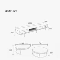 Tv Unit _ Coffee Table Set 183
