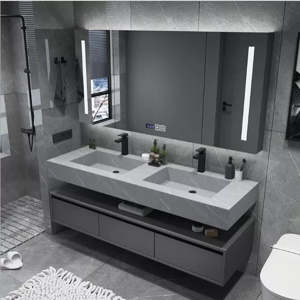 VILIN Stone Top Cabinet Vanity