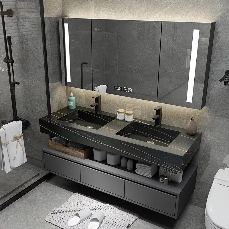 VILIN Stone Top Cabinet Vanity