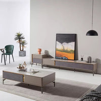 UMA TV Unit & Coffee Table Set – Timeless Elegance Meets Smart Functionality