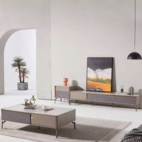 UMA TV Unit & Coffee Table Set – Timeless Elegance Meets Smart Functionality