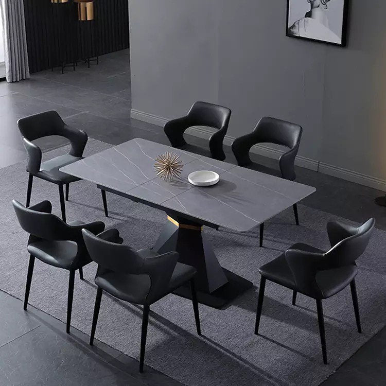 Tree Trunk Base Extendable Dining Table