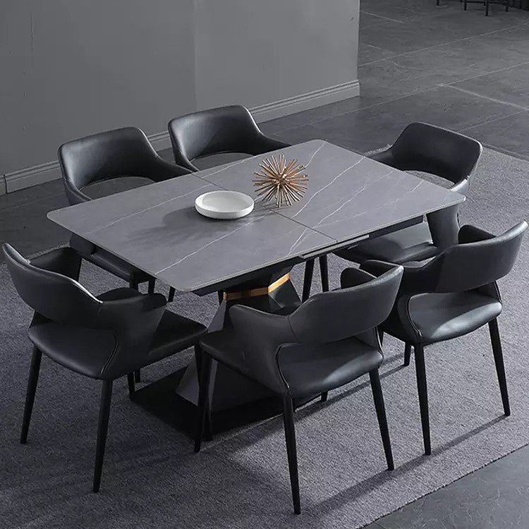 Tree Trunk Base Extendable Dining Table