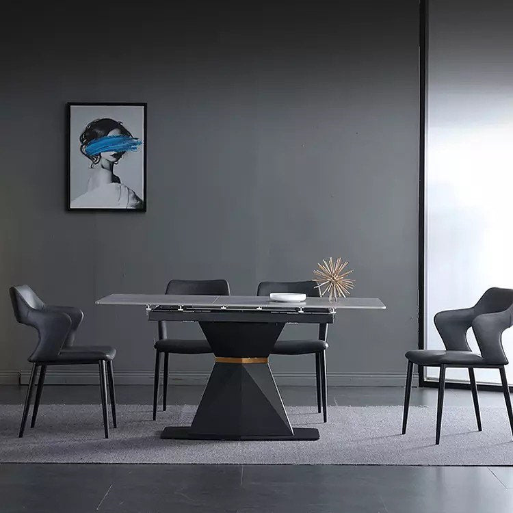 Tree Trunk Base Extendable Dining Table