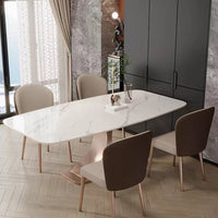 Double Curved Base Dining Table